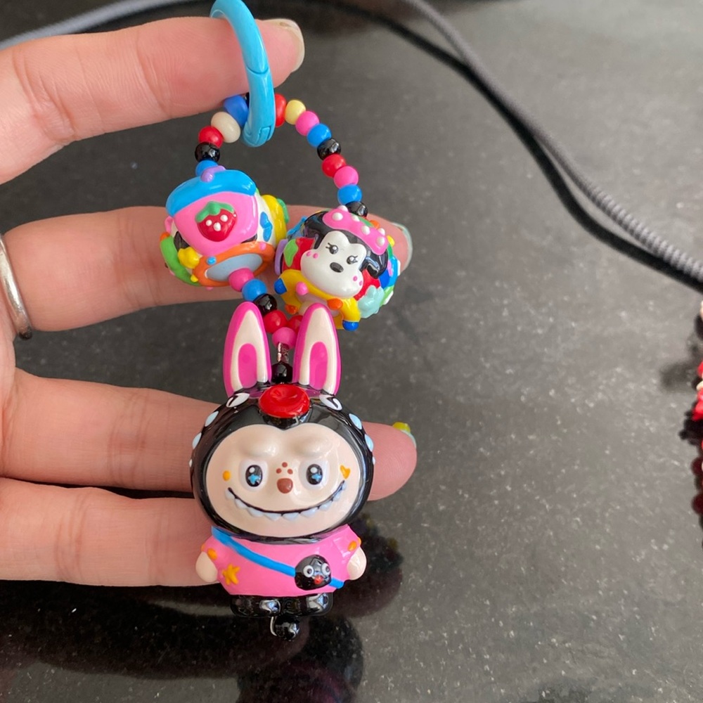 Labubu cellphone decration keychain